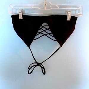 Womens black bikini top